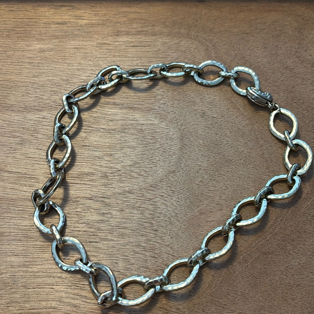 Premiere Design “Golden Rules” 19” Statement large link necklace